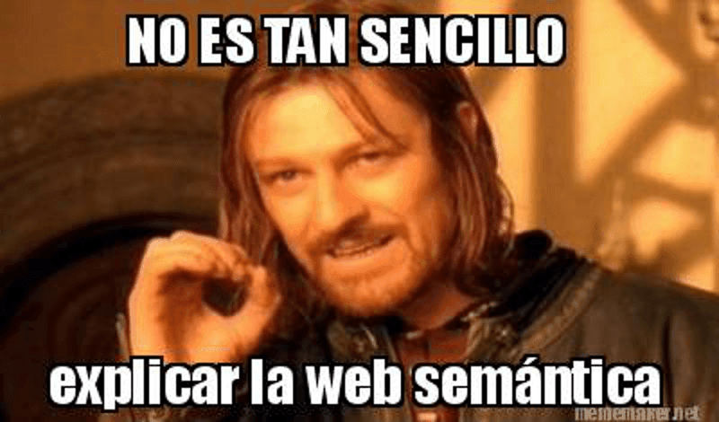 La web semántica no se explica en una tarde